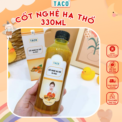 Cốt Nghệ Hạ Thổ TACO 330ml | Hỗ Trợ Làm Đẹp Da, Tái Tạo Da, Mờ Thâm Sạm - Phục Hồi Sau Sinh Toàn Diện Hiệu Quả