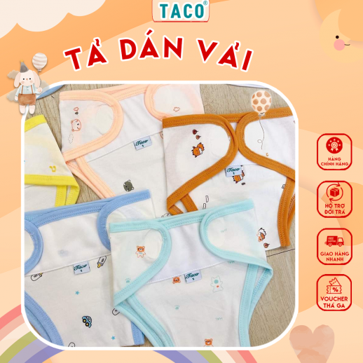 Set 5-10 Tã Dán Vải/Quần Bỉm Sơ Sinh Cho Bé Sơ Sinh Size 3-7kg | Mềm Mại, Thoáng Khí, Tiện Lợi, An Toàn
