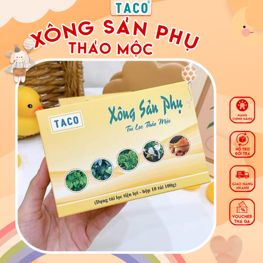 Túi Xông Vùng Kín Thảo Mộc Sau Sinh TACO | Phục Hồi Cơ Thể, Lưu Thông Khí Huyết Toàn Diện, Hiệu Quả