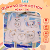 Quần Sơ Sinh Ngắn Cotton Mềm Mát Họa Tiết Cho Bé Sơ Sinh Trai Gái 0-9m (3-9kg) Cao Cấp, An Toàn