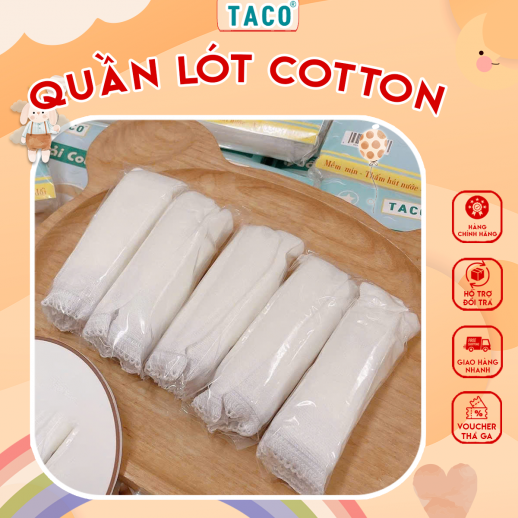 Quần Lót Cotton Dùng 1 Lần (5 Quần), 2 Lớp Đáy, Đi Du Lịch, Mẹ Bầu Sinh | Tiện Lợi & Vệ Sinh - Chất Lượng